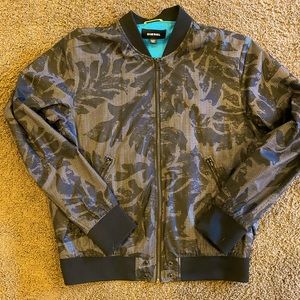 Diesel Leaf Print Bomber